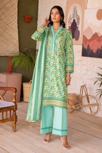 UAE -3PC Lawn Printed Unstitched Suit CL-32397 B