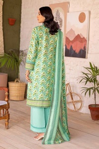 UAE -3PC Lawn Printed Unstitched Suit CL-32397 B