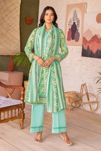 UAE -3PC Lawn Printed Unstitched Suit CL-32397 B