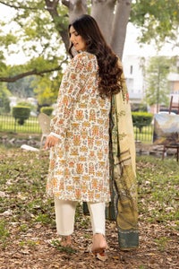 UAE -3PC Printed Lawn Unstitched Suit CL-32514