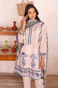 UAE -3PC Lawn Printed Unstitched Suit CL-32444 A