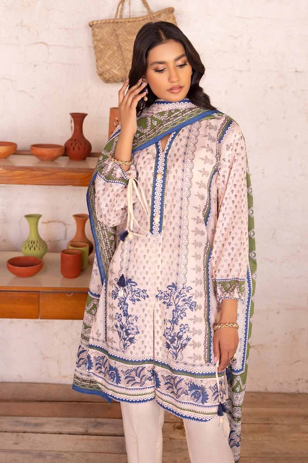 UAE -3PC Lawn Printed Unstitched Suit CL-32444 A