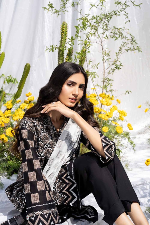 UAE -3PC Lawn Printed Unstitched Suit CL-32429 A
