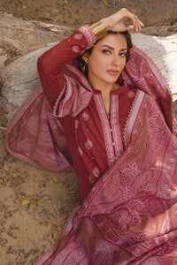 UAE -3PC Embroidered Khaddar Unstitched Suit with Jacquard Dupatta MJ-32073