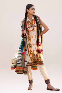 UAE -3PC Unstitched Printed Lawn Suit CL-42236