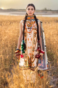 UAE -3PC Unstitched Printed Lawn Suit CL-42236