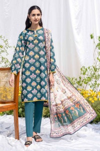UAE -3PC Lawn Printed Unstitched Suit CL-32501