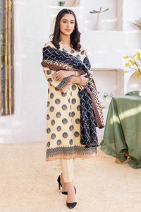 UAE -3PC Lawn Printed Unstitched Suit CL-32330 A