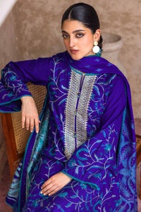 UAE -3PC Embroidered Khaddar Unstitched Suit with Jacquard Dupatta MJ-32074