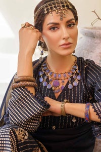 UAE -3PC Embroidered Jacquard Unstitched Suit MJ-32076