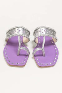 UAE -Women Lilac And silver Ethnic Kolhapuri IDFT-SS22-69