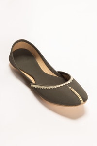 UAE -Women Dark Green Plain Khussa IDFT-SS22-31