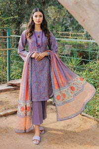 UAE -3PC Lawn Printed Unstitched Suit CL-32325 B