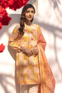 UAE -3PC Lawn Printed Unstitched Suit CL-32322 A