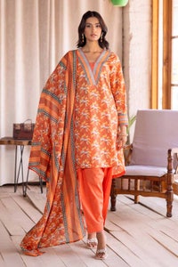 UAE -3PC Lawn Printed Unstitched Suit CL-32397 A