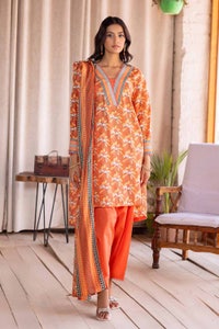 UAE -3PC Lawn Printed Unstitched Suit CL-32397 A