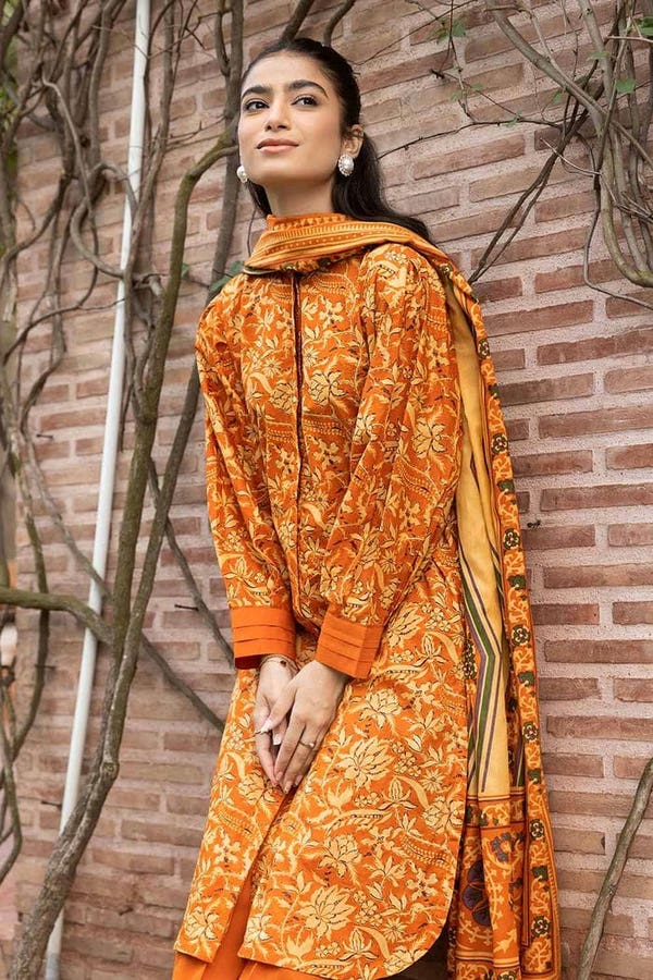 UAE -3PC Printed Lawn Unstitched Suit CL-32464 A