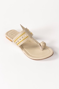 UAE -Beige Kolhapuri IWE-KLP24-24