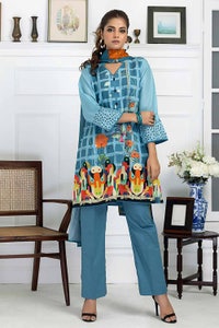 UAE -3PC Lawn Printed Unstitched Suit CL-32472