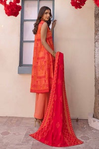 UAE -3PC Lawn Printed Unstitched Suit CL-32322 B