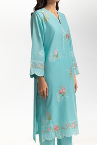UAE-3PC Lawn Embroidered Suit IUSTKSD-499