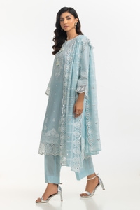 UAE-3PC Lawn Embroidered Suit IUSTKSD-565