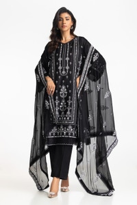 UAE-3PC Lawn Embroidered Suit IUSTKSD-575