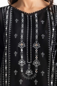 UAE-3PC Lawn Embroidered Suit IUSTKSD-575