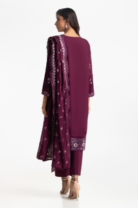 UAE-3PC Lawn Embroidered Suit IUSTKSD-592