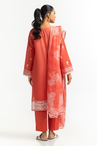 UAE-3PC Lawn Embroidered Suit IUSTKSD-388
