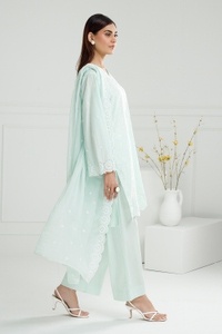 UAE-3PC Lawn Embroidered Suit IUSTKSD-571