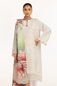 UAE-3PC Lawn Embroidered Suit IUSTKSD-660