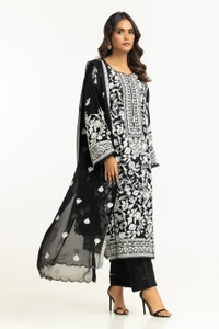 UAE-3PC Lawn Embroidered Suit IUSTKSD-670