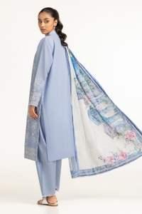UAE-3PC Lawn Embroidered Suit IUSTKSD-700