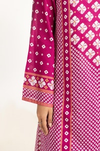 UAE-3PC Lawn Gold Printed Suit IUSTKSD-599