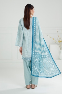 UAE-3PC Lawn Lacquer Printed Suit IUSTKSD-511