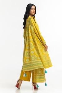 UAE-3PC Lawn Lacquer Printed Suit IUSTKSD-514