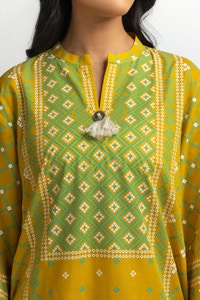 UAE-3PC Lawn Lacquer Printed Suit IUSTKSD-514