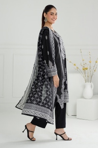 UAE-3PC Lawn Printed Suit IUSTKSD-488