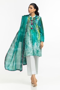 UAE-3PC Lawn Printed Suit IUSTKSD-506