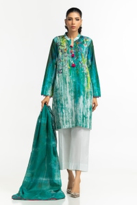 UAE-3PC Lawn Printed Suit IUSTKSD-506
