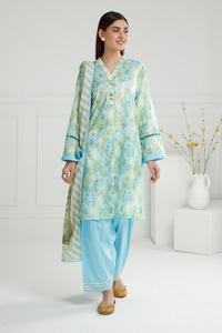 UAE-3PC Lawn Printed Suit IUSTKSD-507