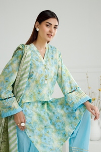 UAE-3PC Lawn Printed Suit IUSTKSD-507