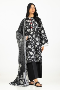 UAE-3PC Lawn Printed Suit IUSTKSD-517