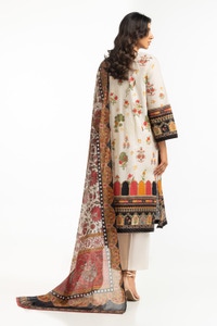 UAE-3PC Lawn Printed Suit IUSTKSD-519