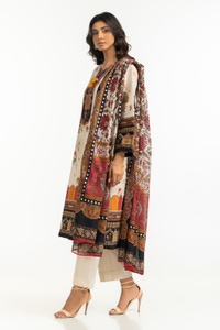 UAE-3PC Lawn Printed Suit IUSTKSD-519