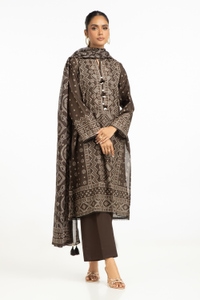 UAE-3PC Lawn Printed Suit IUSTKSD-573