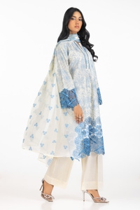 UAE-3PC Lawn Schiffli Embroidered Suit IUSTKSD-597