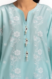 UAE-3PC Lawn Schiffli Embroidered Suit IUSTKSD-604