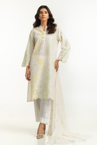 UAE-3PC Lawn Schiffli Embroidered Suit IUSTKSD-618